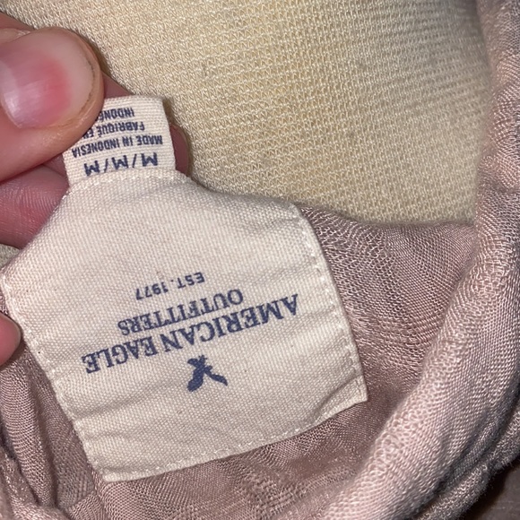 American eagle Dusty Rose L/S peplum szM - Picture 5 of 5